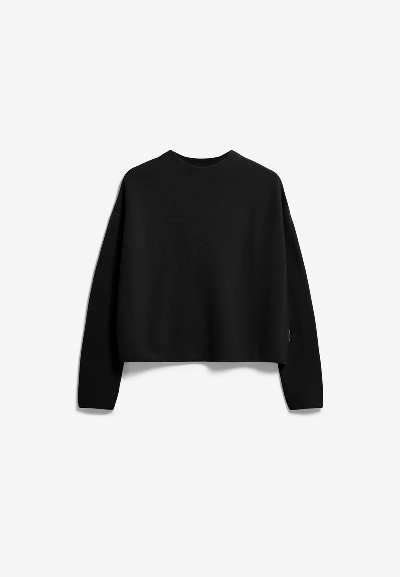 MERINAA LINKS-LINKS STRICKPULLOVER | black