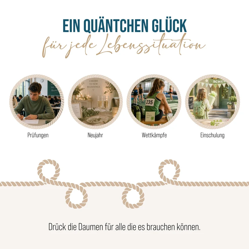 24 Fruchtgummi Tütchen Viel Glück beige braun – Glücksbringer Give-away zu Neujahr