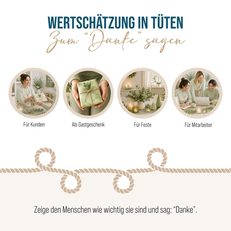 24 kleine Mini Geschenke zum Essen GUMMIBÄRCHEN mit Danke Stickern grün