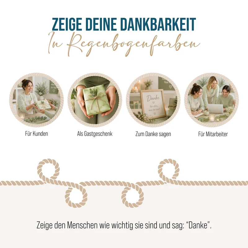 24 Fruchtgummi Tütchen Danke bunt – Dankeschön Geschenke mit farbigen Aufklebern