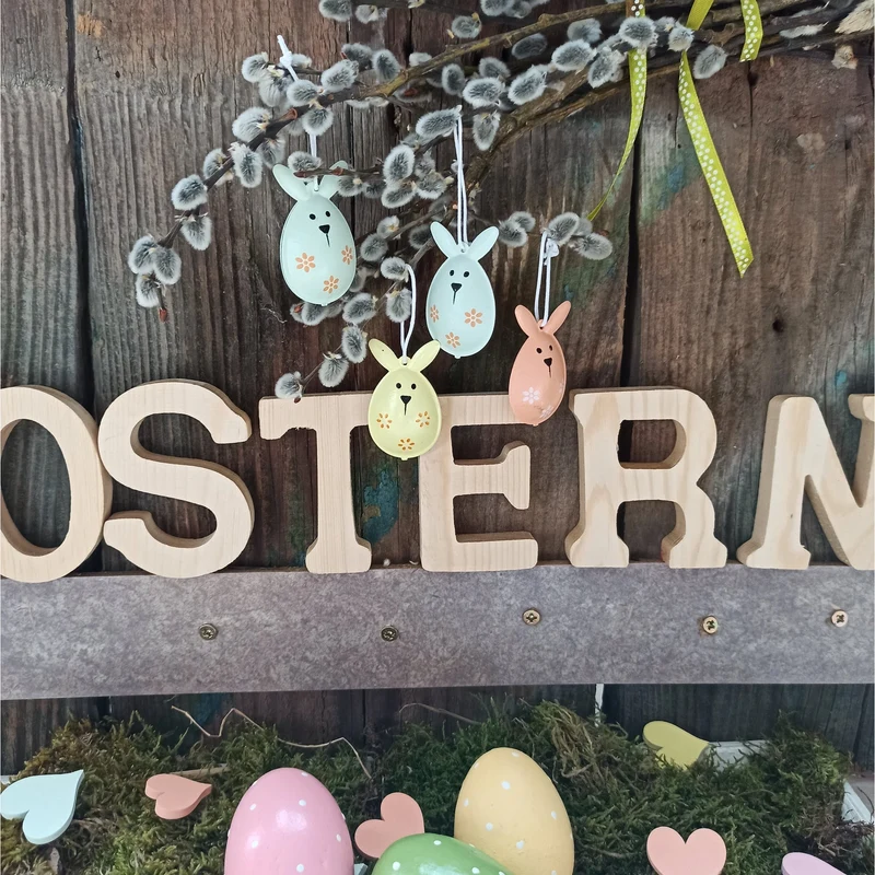 40 Mini Steudeko Herzen bunt aus Holz - Deko zum Streuen Geschenk Verpackung Verzierung