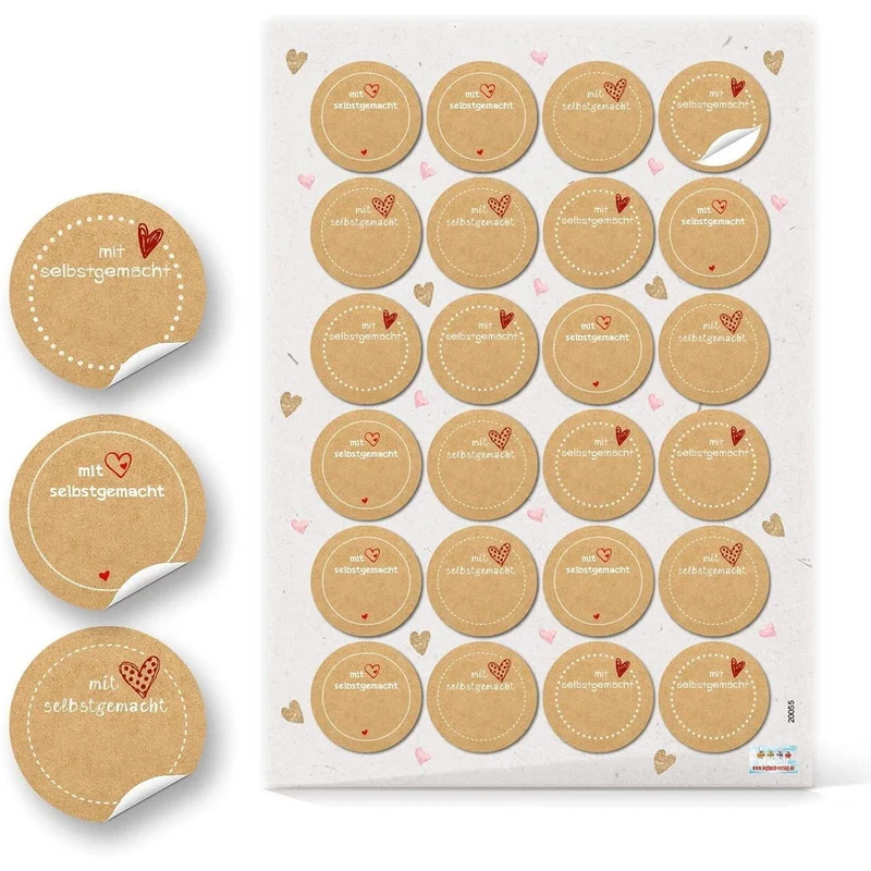 142 Geschenkaufkleber zum Basteln - Aufkleberset zum Beschriften + Basteln