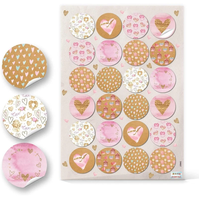 142 Geschenkaufkleber zum Basteln - Aufkleberset zum Beschriften + Basteln