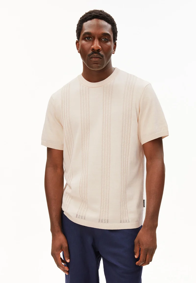 BAUMWOLL-STRICKSHIRT | pure