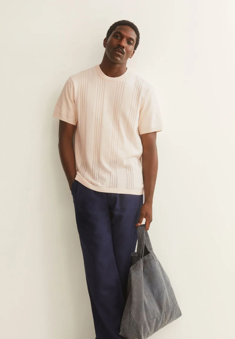BAUMWOLL-STRICKSHIRT | pure