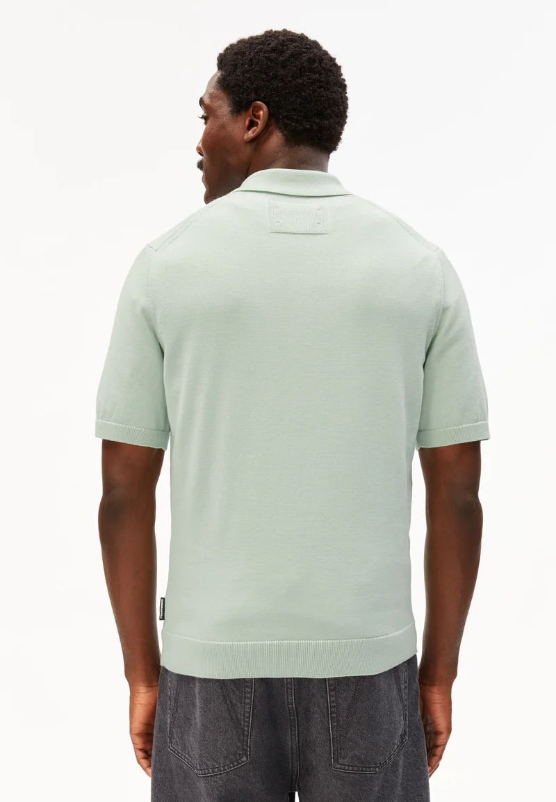 KURZÄRMLIGES STRICKPOLOSHIRT | foam