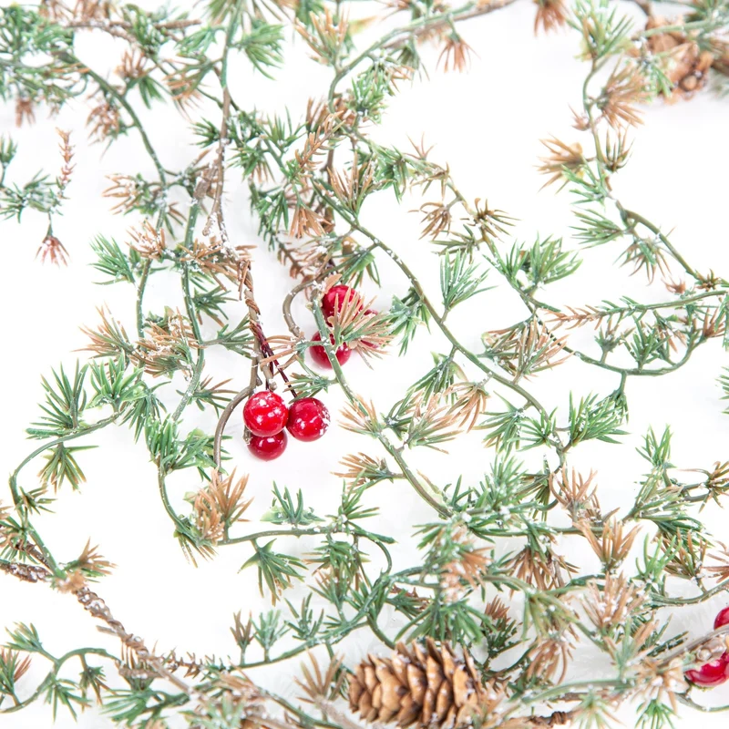 2 winterliche Weihnachtsgirlanden Girlanden Weihnachten grün