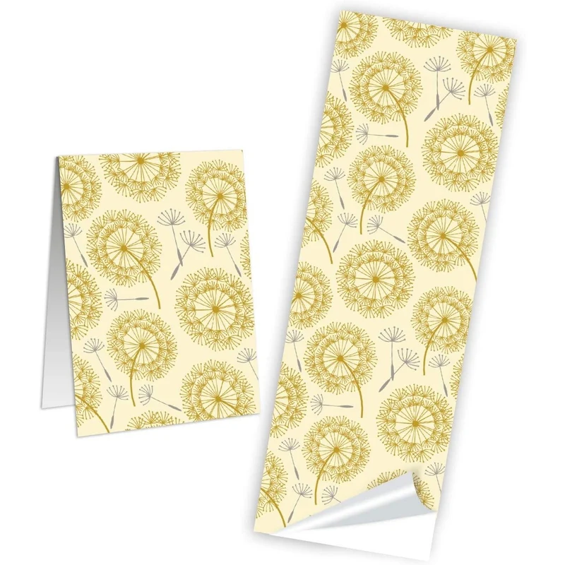 3 x 10 Geschenkaufkleber mit Pusteblumen-Motiv - selbstklebende Aufkleber in 5 x 14,8 cm