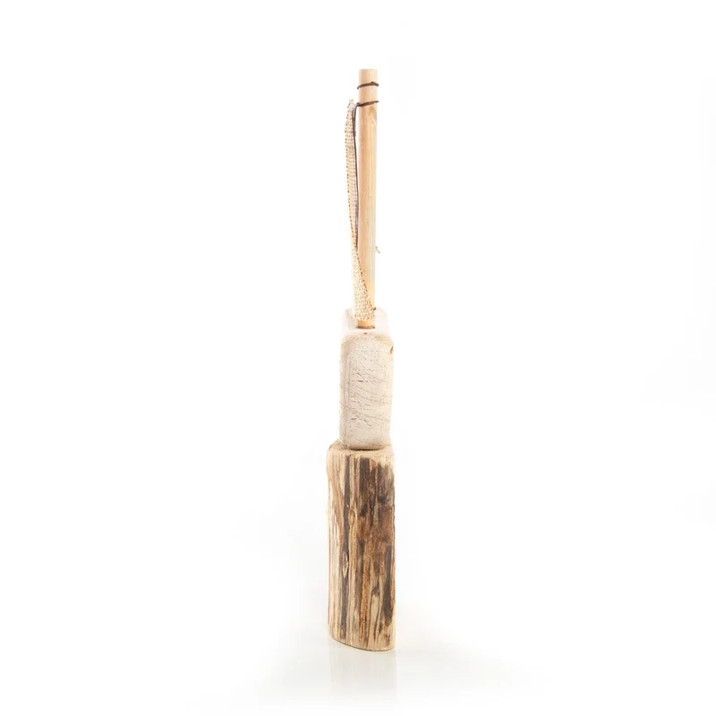 Holzschiff natur braun 30 cm - Segelboot Figur maritim