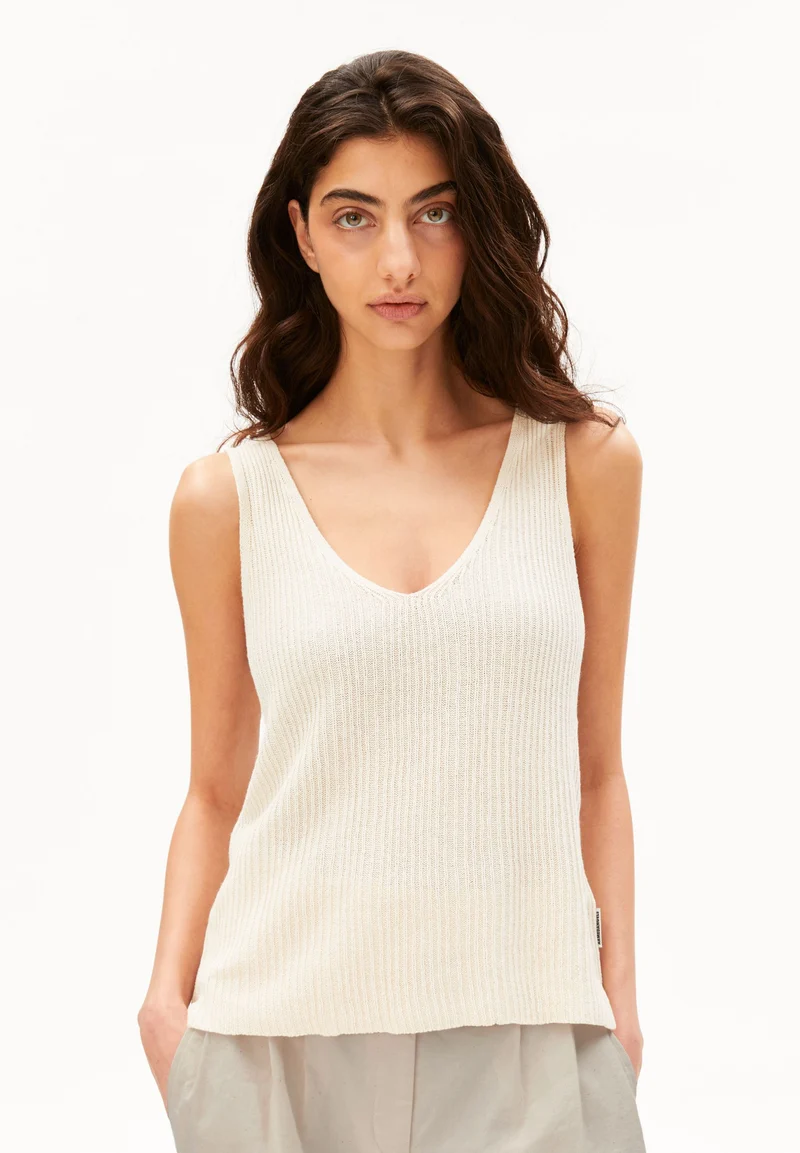 LEINEN-MIX STRICKTOP | undyed