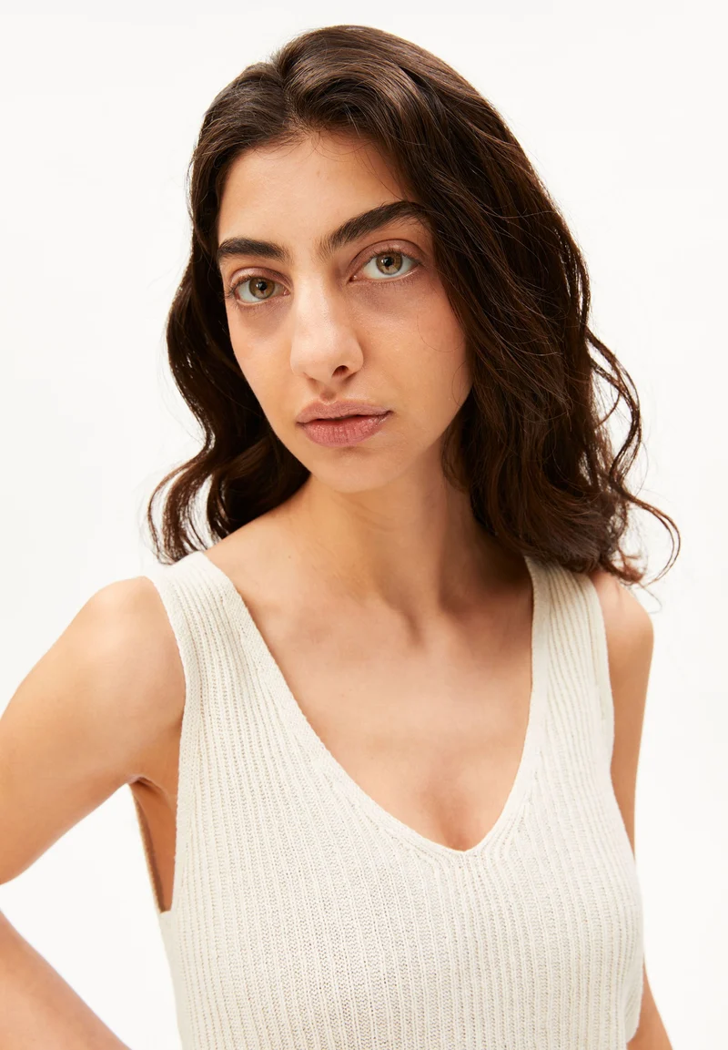 LEINEN-MIX STRICKTOP | undyed