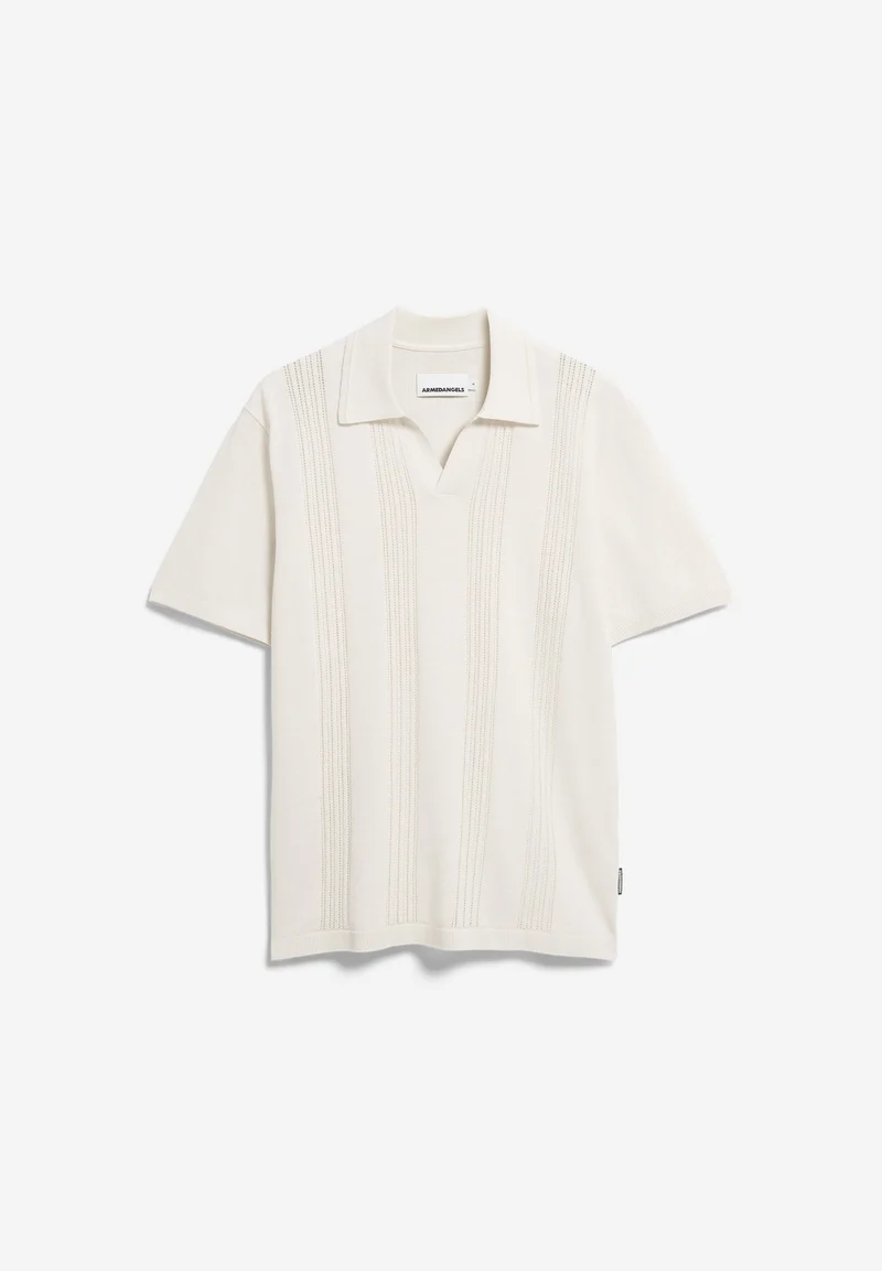 BAUMWOLL-STRICKPOLOSHIRT | pure