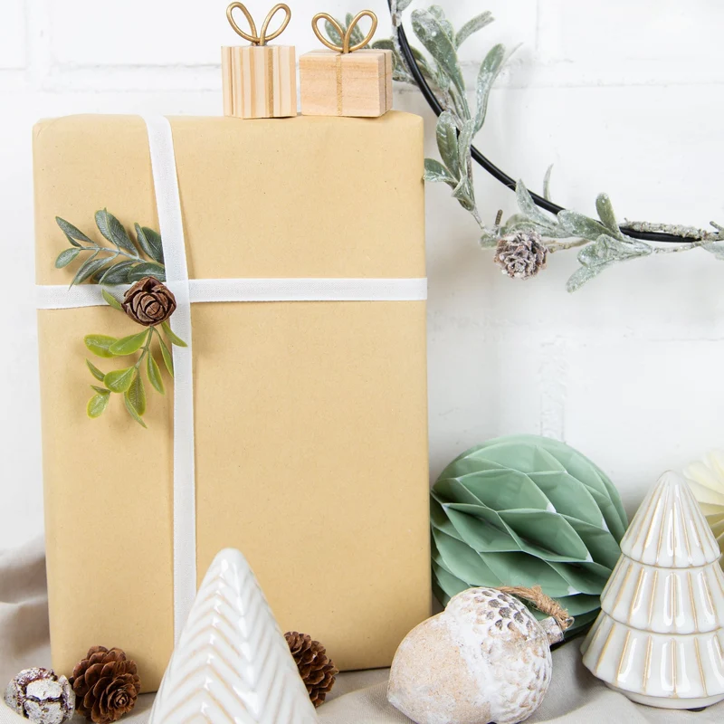 3 kleine Weihnachtsbäume Keramik Creme weiß Weihnachten 10 cm