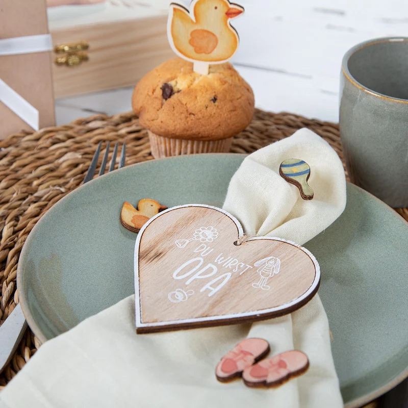 12 Babyparty Cupcake Topper Muffinstecker Kuchen Deko