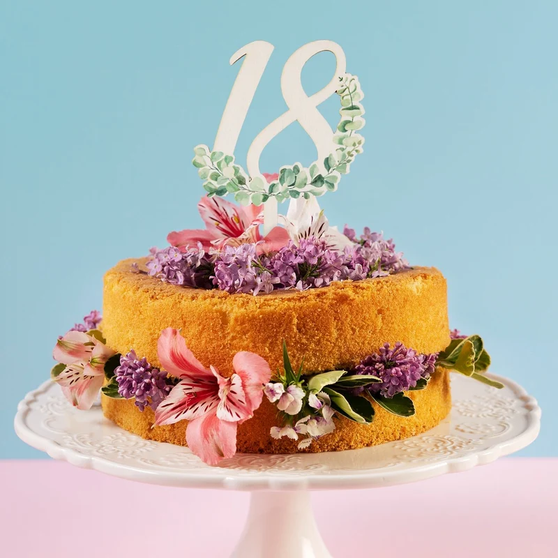 18. Geburtstag Cake Topper Tortendeko Junge & Mädchen 18 cm