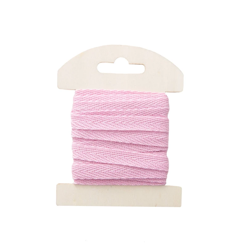 Logbuch-Verlag Baumwollbänder Rosa 5 Stück je 3 m x 1 cm Geschenkband Saumband aus Baumwolle zum Nähen Basteln Verzieren 15 m