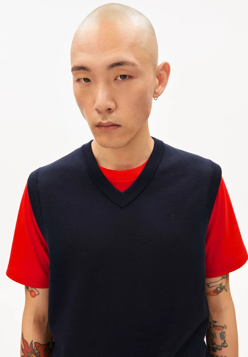 V-NECK PULLUNDER | night sky