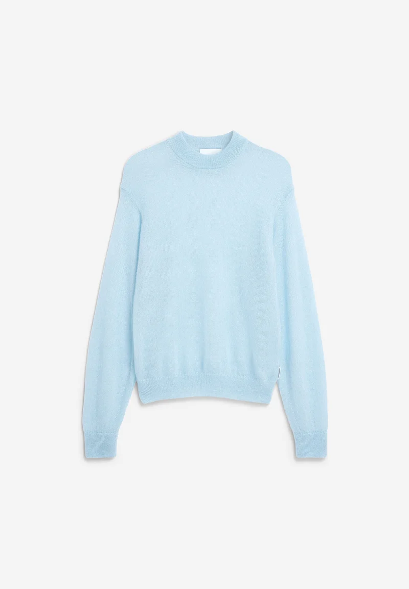 MOHAIR-MIX STRICKPULLOVER | blue glow