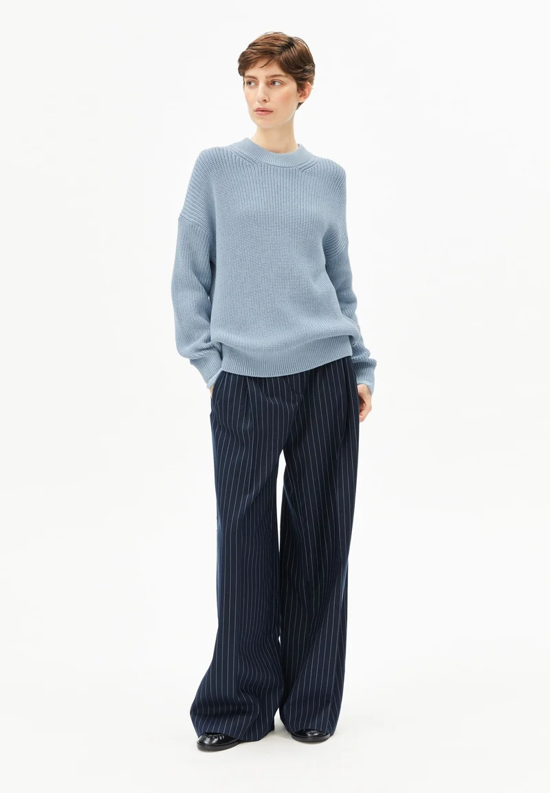 VANISÉ STRICKPULLOVER | blue glow-dark blue glow