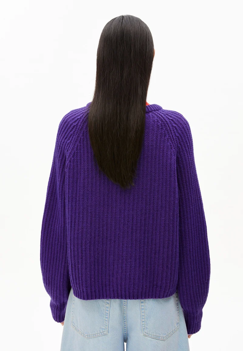 RIPP-STRICKJACKE | indigo lilac
