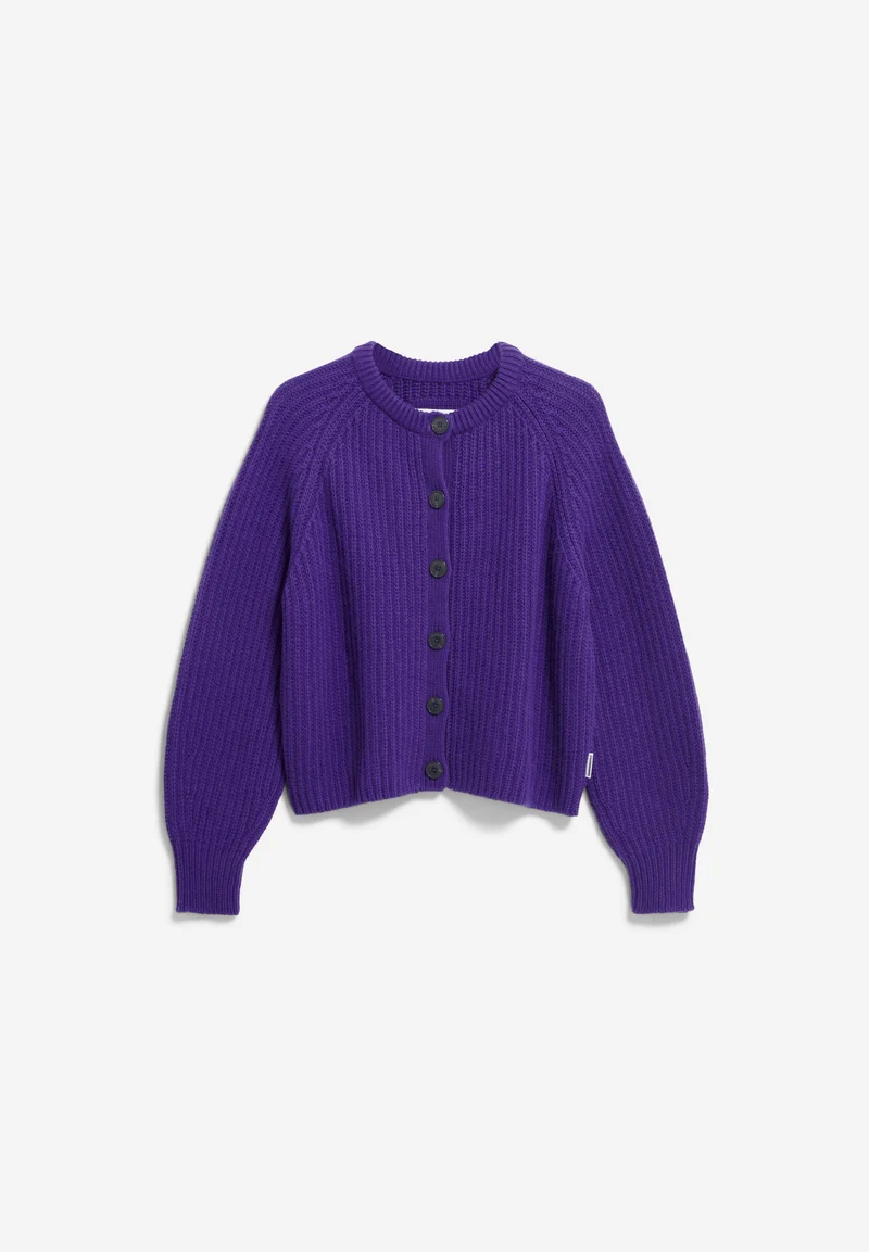 RIPP-STRICKJACKE | indigo lilac