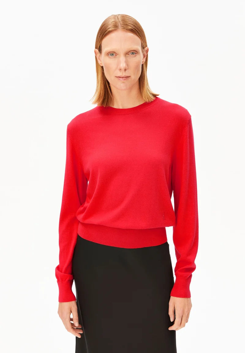 FEINSTRICKPULLOVER | mars red