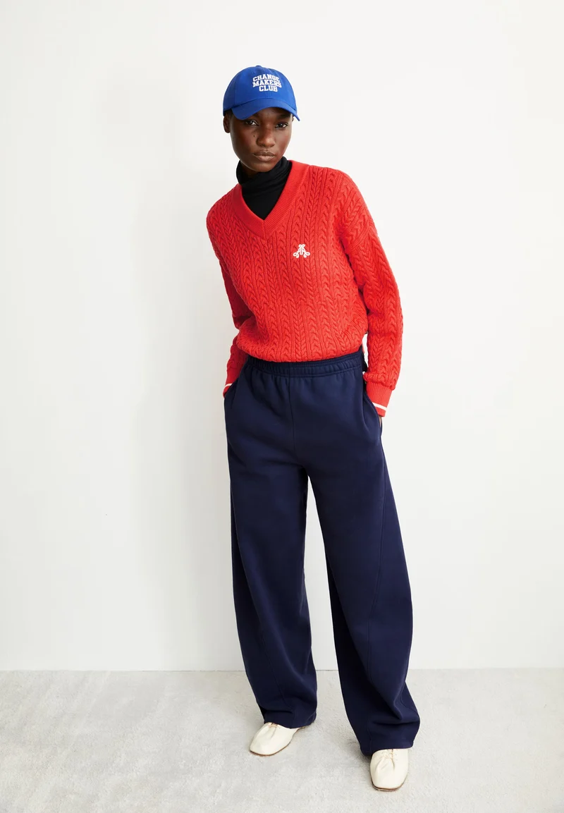 CAARLAS CABLE STRICKPULLOVER | candy apple-oatmilk