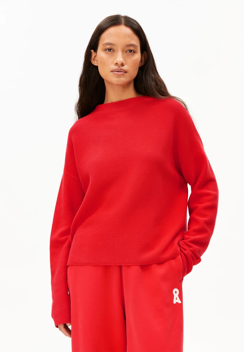 MERINAA STRICKPULLOVER | mars red