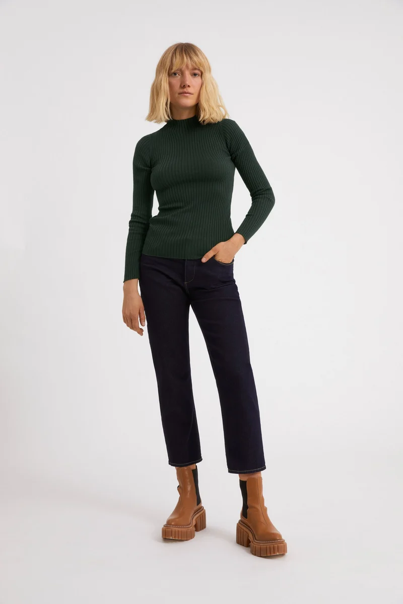 ALAANIA STRICKPULLOVER | vintage green