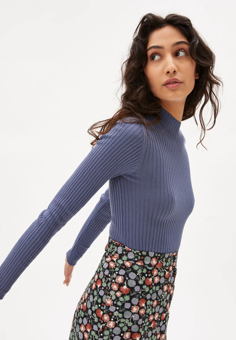 ALAANIA STRICKPULLOVER | shadow blue
