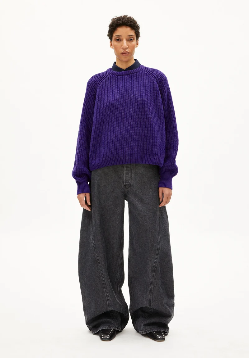 RIPP-STRICKPULLOVER | indigo lilac