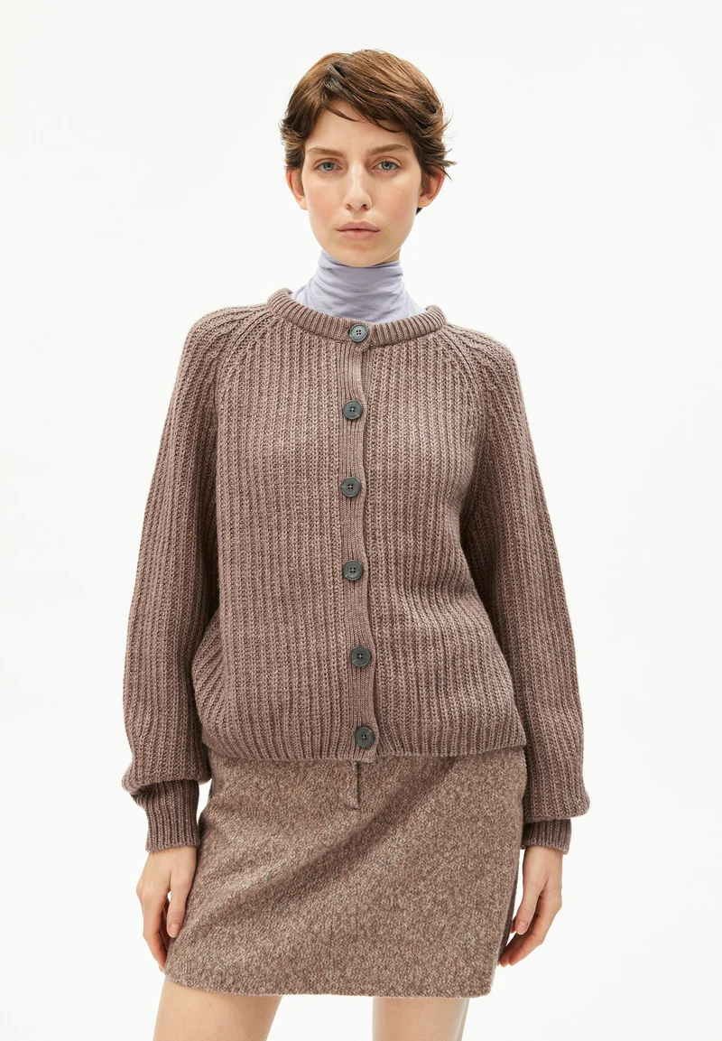 RIPP-STRICKJACKE | cinnamon dust melange