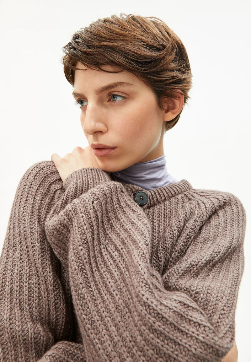 RIPP-STRICKJACKE | cinnamon dust melange