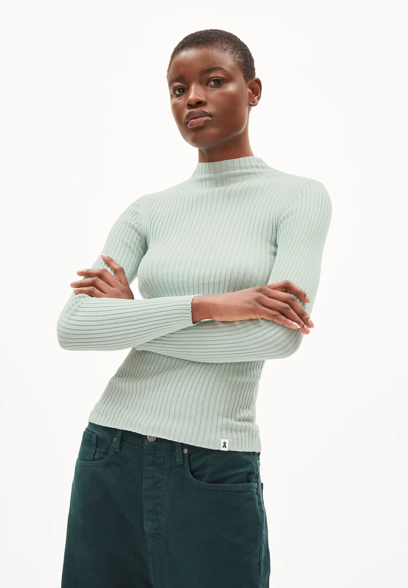 ALAANIA STRICKPULLOVER | polar green