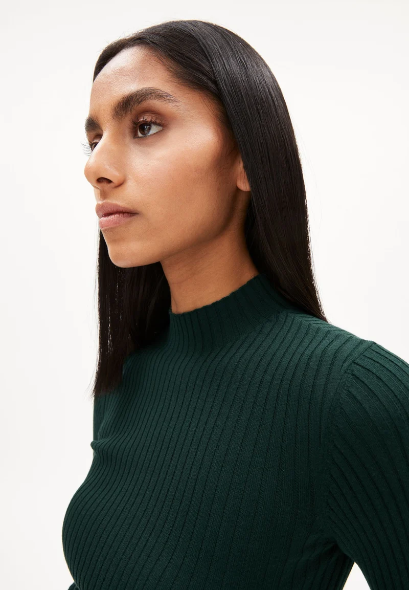ALAANIA STRICKPULLOVER | dark scarab