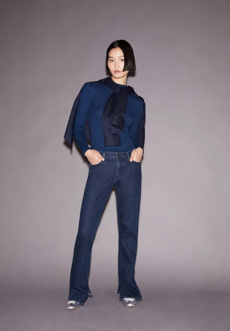 ALAANIA STRICKPULLOVER | faded indigo