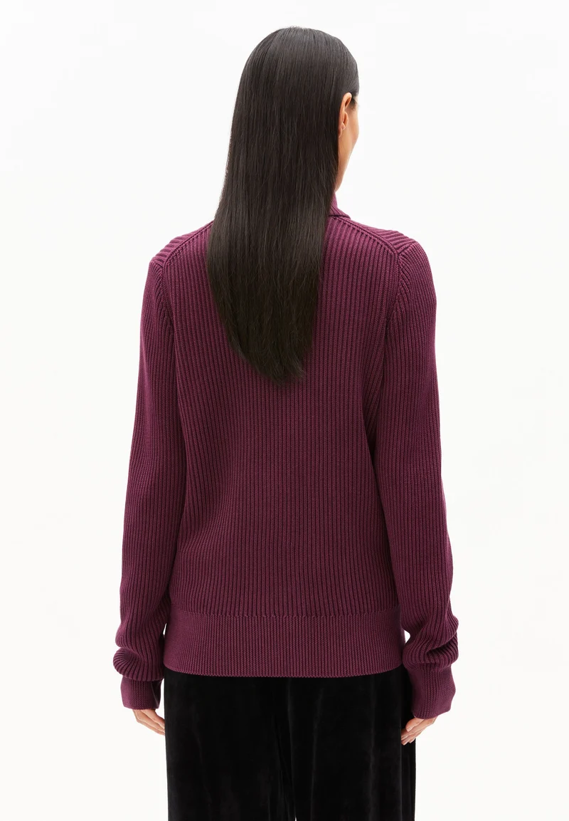 REBECCAA GMT DYE STRICKTROYER | dark cranberry