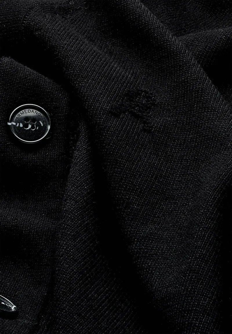 AANATOL STRICKJACKE | black
