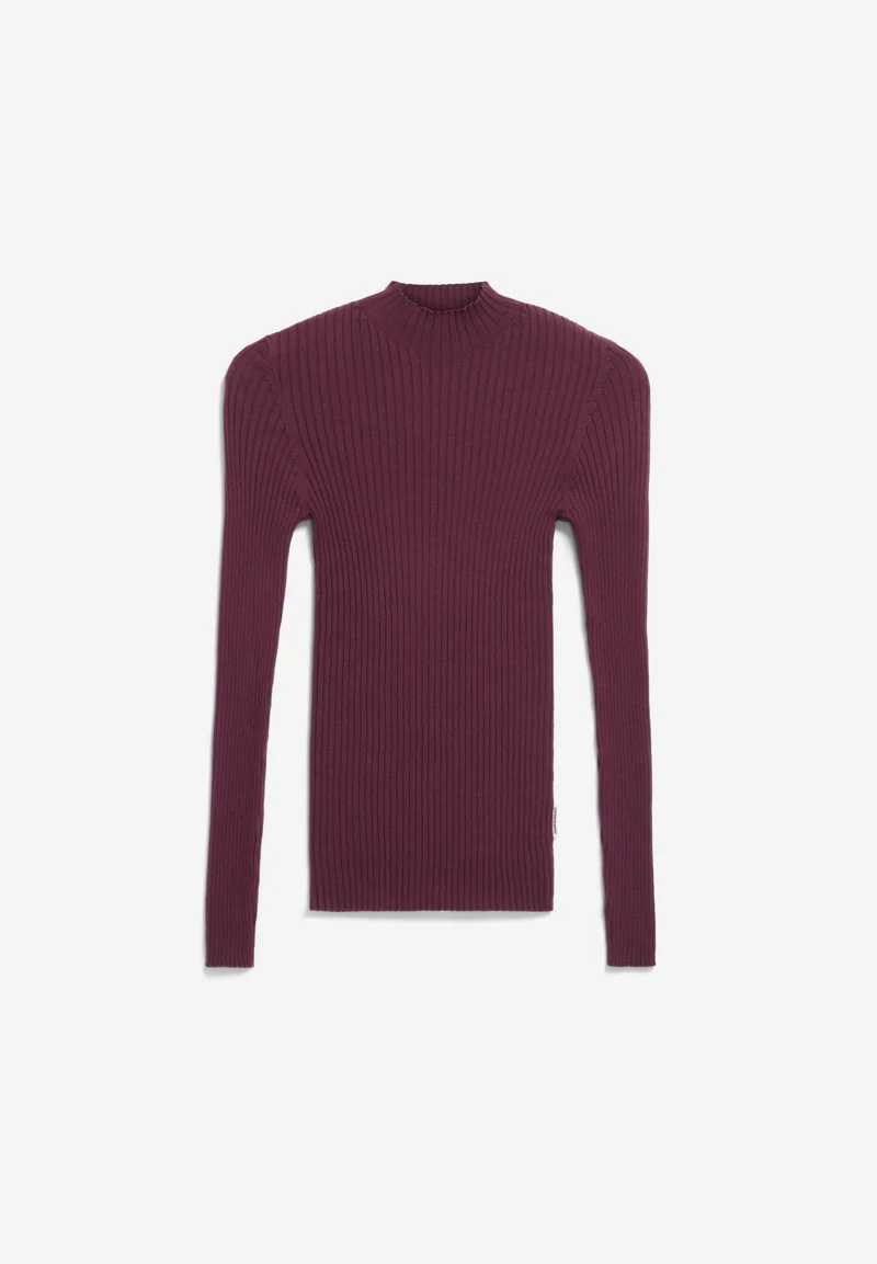 ALAANIA STRICKPULLOVER | dark cranberry