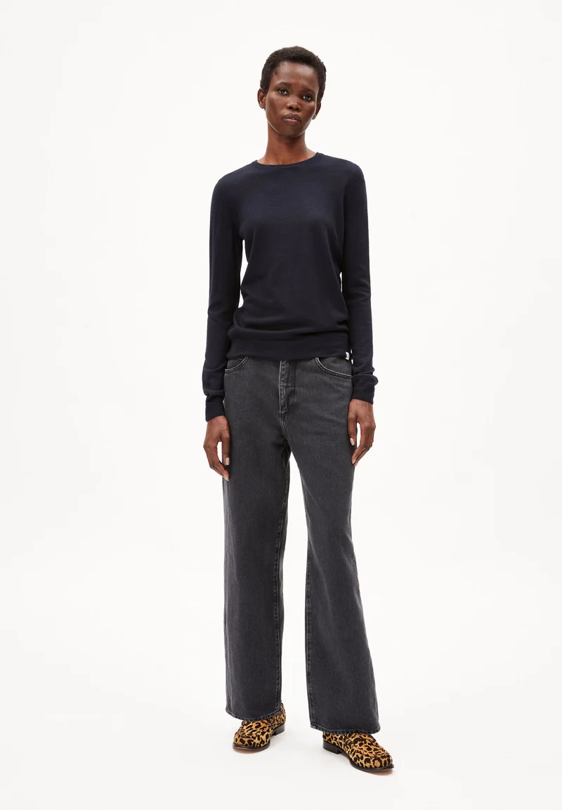ELDIAA MERINO STRICKPULLOVER | night sky
