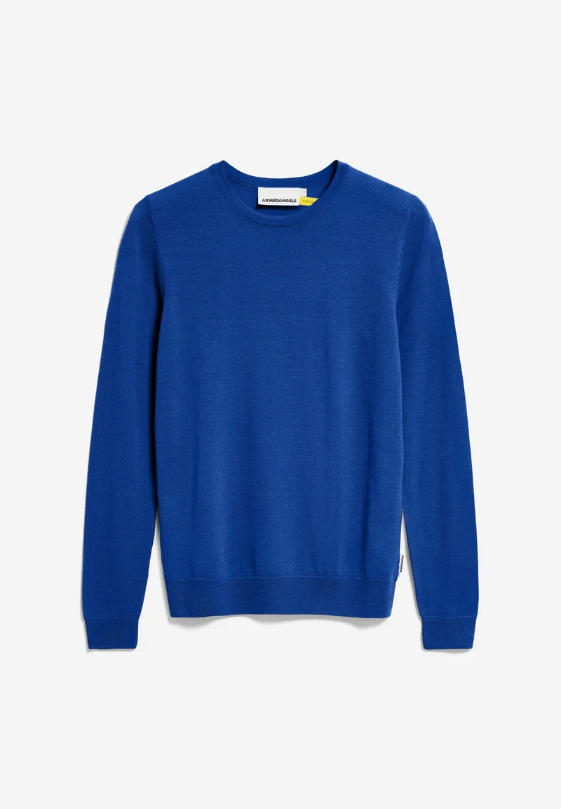 ELDIAA MERINO STRICKPULLOVER | lapis blue