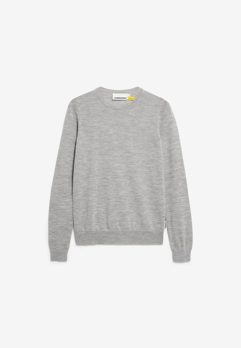 ELDIAA MERINO STRICKPULLOVER | light grey melange