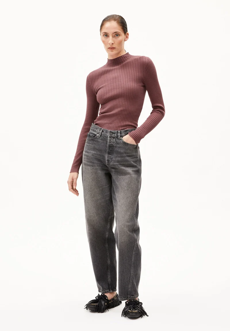 ALAANIA STRICKPULLOVER | dark berry