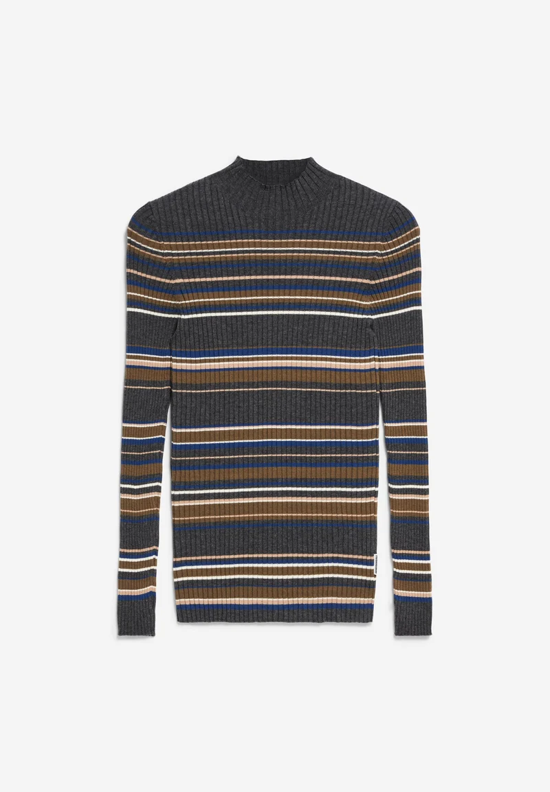 ALAANIA NEW STRIPES | steel melange-faded indigo