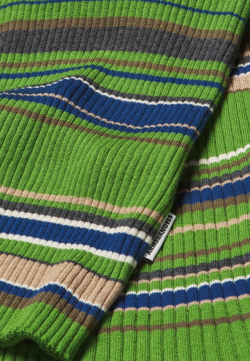 ALAANIA NEW STRIPES | ivy green-cinnamon dust
