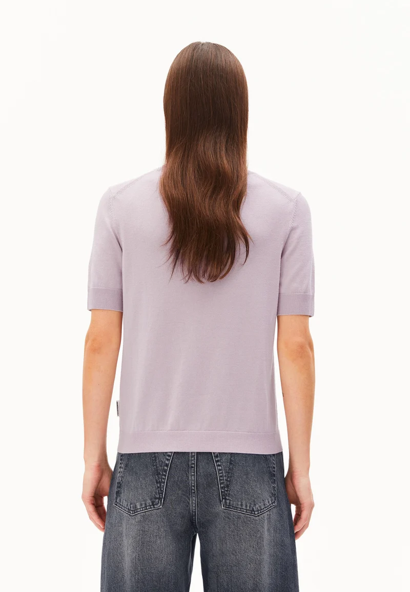 SILJIAAS STRICK T-SHIRT | ice grape