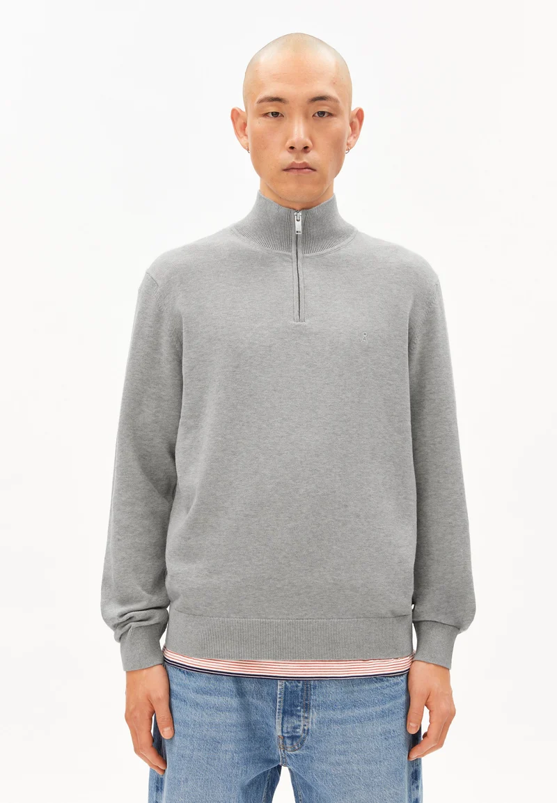 FAABES STRICKPULLOVER | silver melange