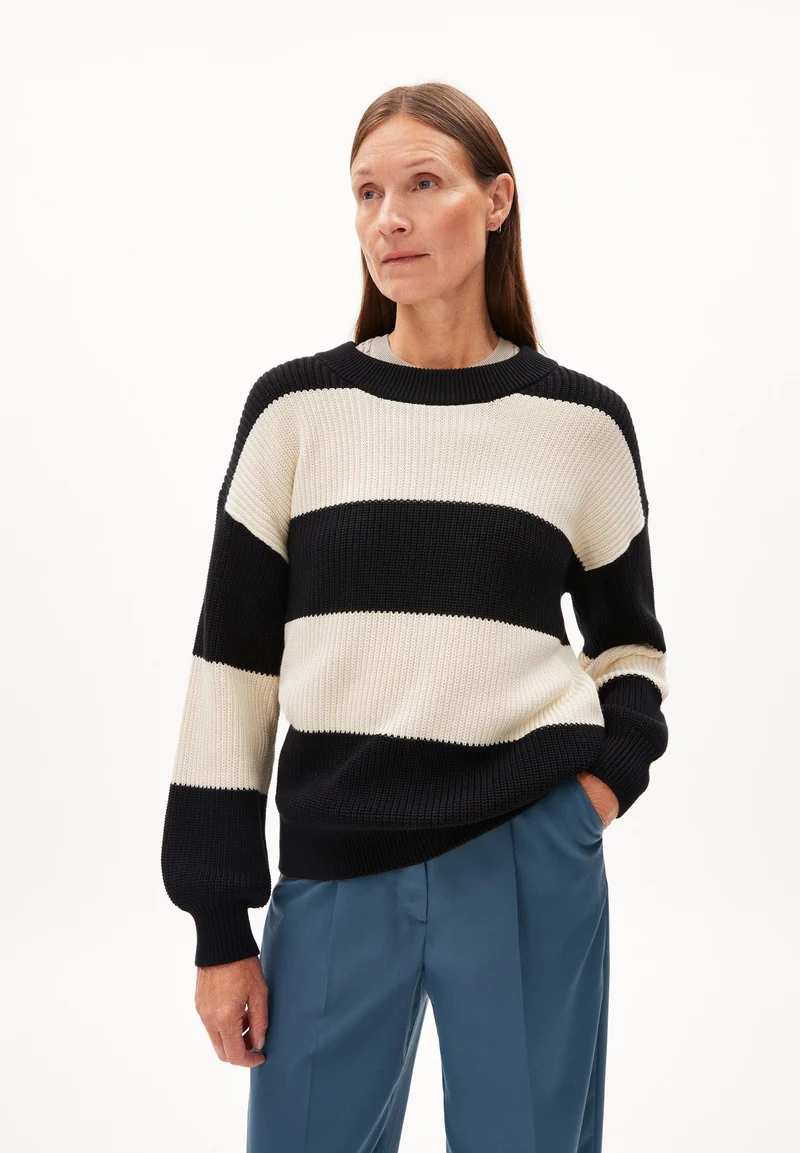 HAAYLE BLOCKSTRIPES | black-oatmilk