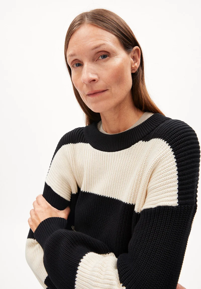 HAAYLE BLOCKSTRIPES | black-oatmilk