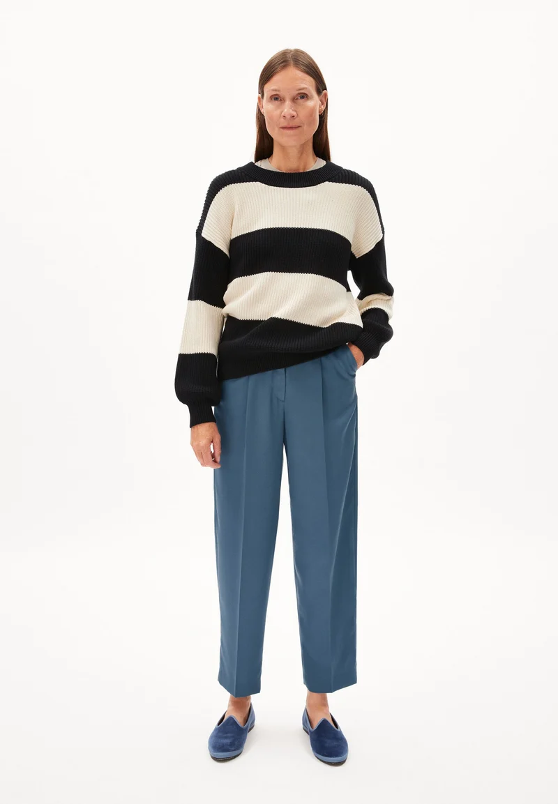HAAYLE BLOCKSTRIPES | black-oatmilk